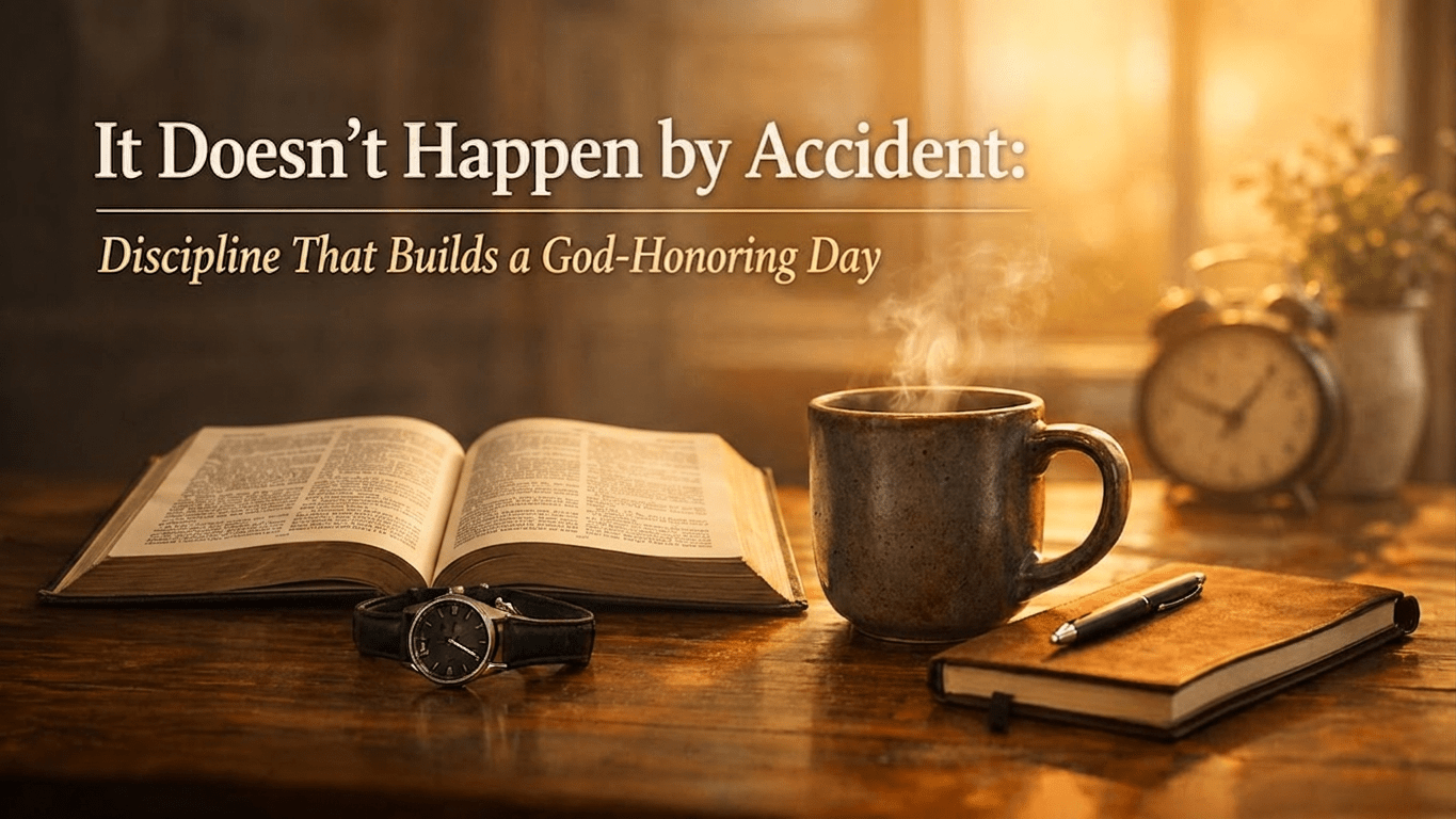 It Doesn’t Happen by Accident: Discipline That Builds a God-Honoring Day